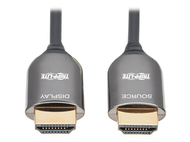 Tripp Lite 25m 8K HDMI Plenum-Rated Fiber Active Optical Cable Black P568F25M8K6