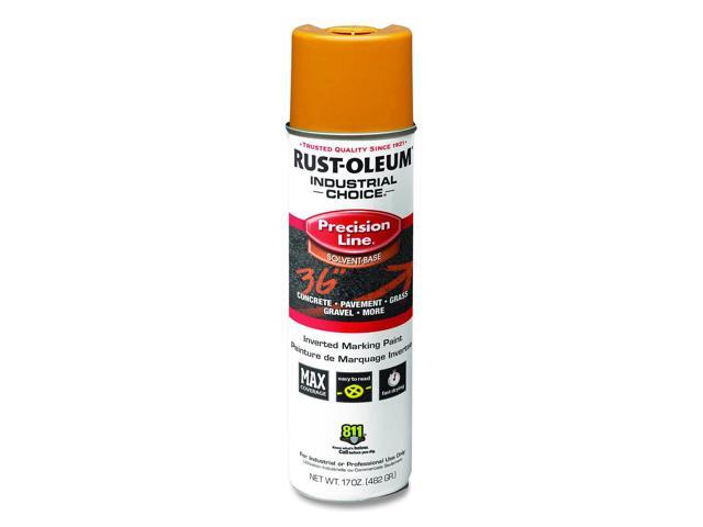 Industrial Choice M1600 System Solvent-Based Precision Line Marking Paint Flat Yellow 17 oz Aerosol Can 12/Carton 203024V