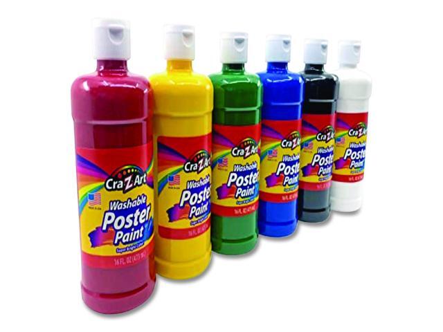 Washable Kids Paint Assorted Colors 16 oz Bottle 6/Pack 01611