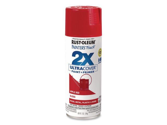 Painters Touch 2X Ultra Cover Spray Paint Gloss Apple Red 12 oz Aerosol Can 6/Carton 334024