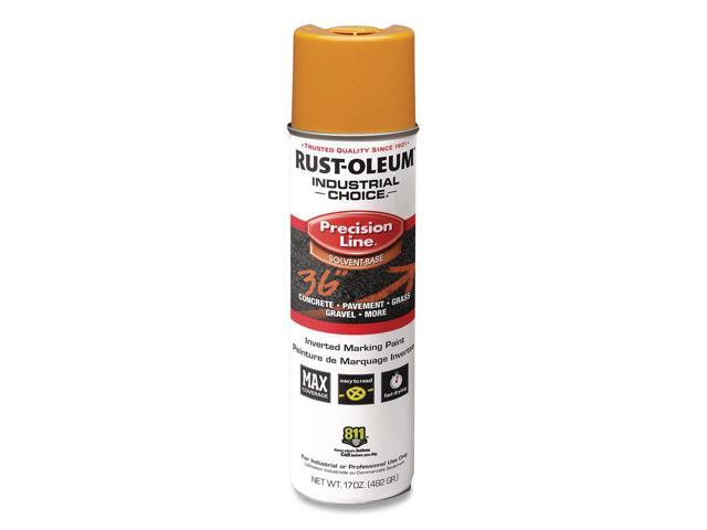 Industrial Choice M1600 System Solvent-Based Precision Line Marking Paint Flat Yellow 17 oz Aerosol Can 12/Carton 203024V