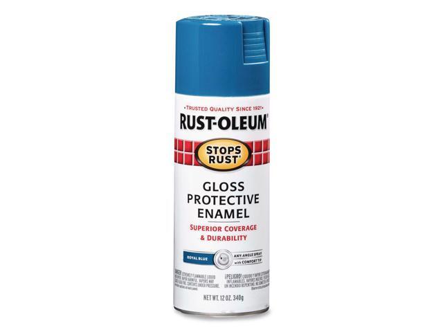 Stops Rust Spray Paint Gloss Blue 12 oz Aerosol Can 6/Carton 7727830