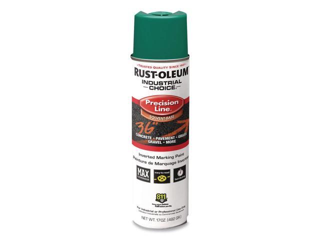 Industrial Choice M1600 System Solvent-Based Precision Line Marking Paint Flat Green 17 oz Aerosol Can 12/Carton 1634838V
