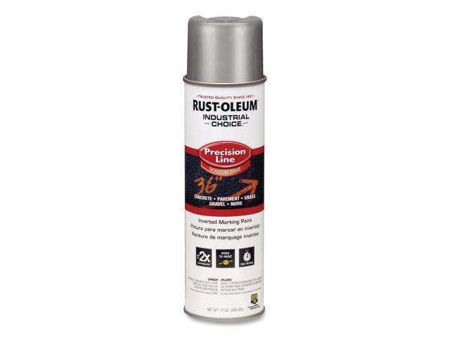Industrial Choice M1600 System Solvent-Based Precision Line Marking Paint Flat Silver 17 oz Aerosol Can 12/Carton 239007