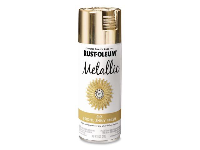 Metallic Spray Paint Metallic Gold 11 oz Aerosol Can 6/Carton 340647