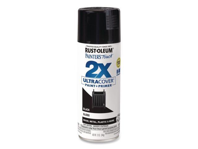 Painters Touch 2X Ultra Cover Spray Paint Gloss Black 12 oz Aerosol Can 6/Carton 334026 Painters Touch 2X Ultra Cover Spray Paint Gloss Black 12 oz Aerosol Can 6/Carton 334026