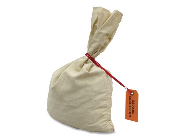 Controltek Canvas Coin Transit Bag, 12 x 19, Beige Single Unit