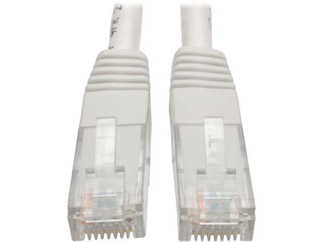 Tripp Lite 3ft Cat6 Gigabit Molded Patch Cable (RJ45 M/M), White