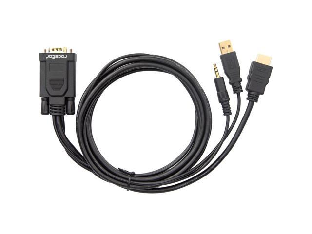 Rocstor 6ft HDMI/VGA Video Cable 15PIN Y10C264B1