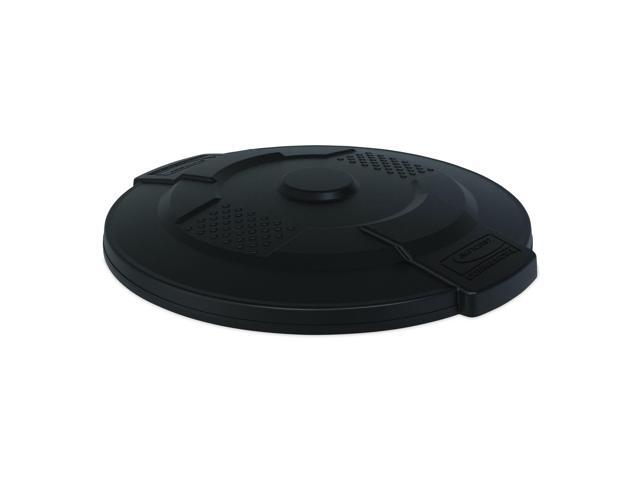 Utility Trash Can Lid for 32 gal Trash Can 22.22' Diameter x 3' Black TCU32GLIDD