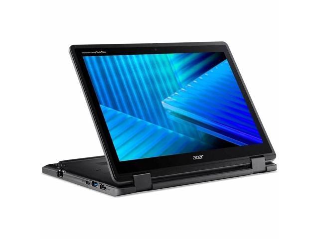 Acer - TravelMate B3 Spin 12 B312R-31 2-in-1 12.2" IPS LCD 1920 x 1200 (WUXGA) Touch Screen - Intel N-Series - 128GB eMMC - Black - image 7