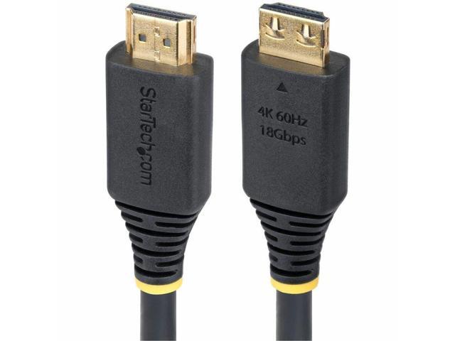 StarTech 2m 6.6ft High Speed HDMI Cable with Gripping Connectors 4K 60Hz/1440p 144Hz 18Gbps UHD HDMI Cord TPE Jacket