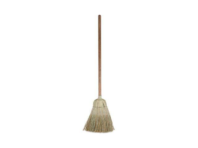 Corn/Fiber Brooms Corn/Synthetic Fiber Bristles 60' Overall Length Gray/Natural 6/Carton BWKBR10002