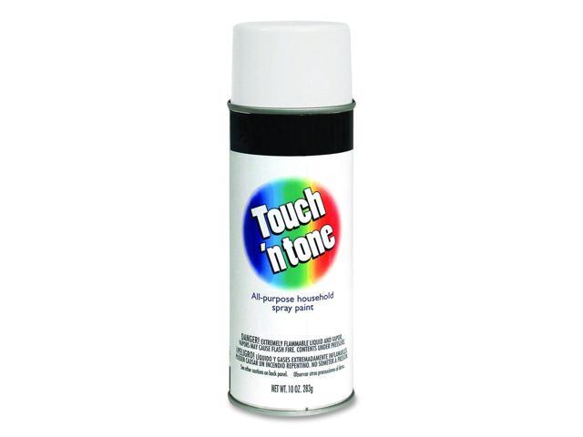 Touch'n Tone Spray Paint Flat White 10 oz Aerosol Can 6/Carton 55280830