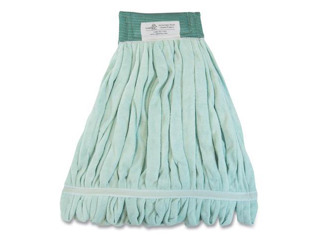 O'Dell EchoFiber Microfiber Loop Mop - Large - Split Microfiber - 16 x 16 - 5' Headband - Green - 12/Carton - MWTLG