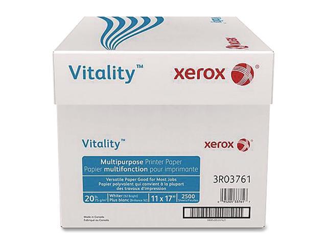 Vitality Multipurpose Printer Paper 92 Bright 20 lb Bond Weight 11 x 17 White 500 Sheets/Reams 5 Reams/Carton 3R03761