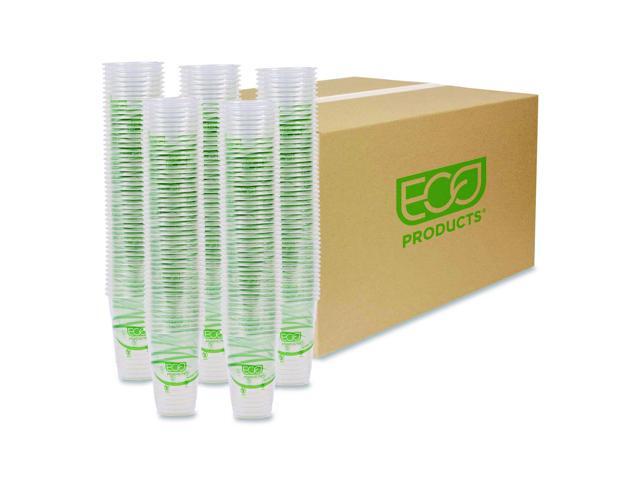 GreenStripe PLA Cold Cups 10 oz Plastic Clear 1000/Carton EPCC10GS