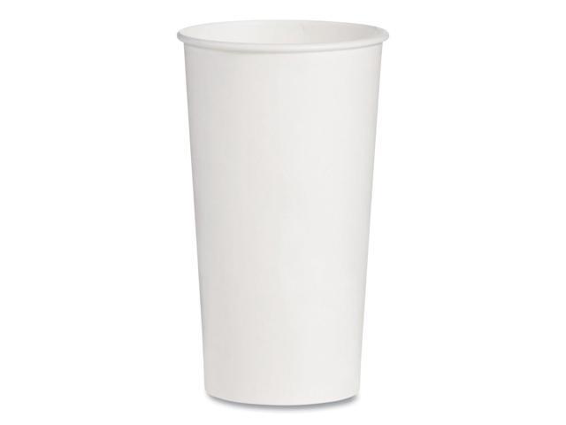 Double-Sided Poly DSP Paper Cold Cups 21 oz White 1000/Carton RNP21P2050
