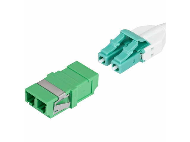 StarTech LC to LC Coupler 10 Pack OS2 Single Mode SC Footprint LC Fiber Optic Coupler without Flange LC/APC Duplex Adapter