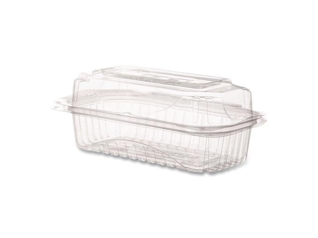 Renewable and Compostable Clear Clamshell Hinged Food Containers 9 x 6 x 3 Plastic 80/Pack 3 Packs/Carton EPLC96