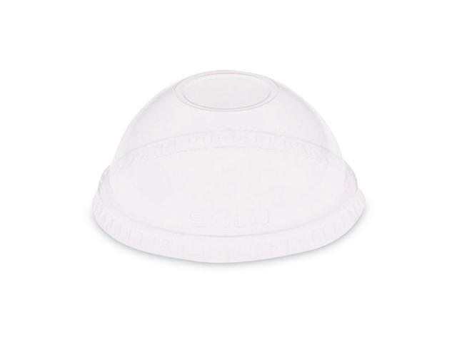 Dome-Top Cold Cup Lids Fits 2.5 oz to 9 oz Cold Cups Plastic Clear 2500/Carton DL620