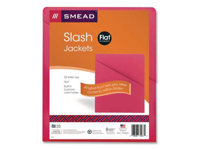 Organized Up Slash Jackets Letter Size Red 25/Pack 75433