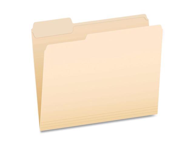 Earthwise by Pendaflex 100% Recycled Manila File Folder 1/3-Cut Tabs: Assorted Letter Size 0.75' Expansion Manila 100/BX 1006989