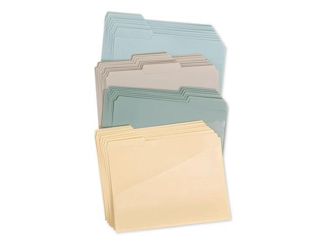 Slash Pocket Poly File Folders 1/3-Cut Tabs: Assorted Letter Size 1' Expansion Assorted Twilight Colors 30/Box 10544