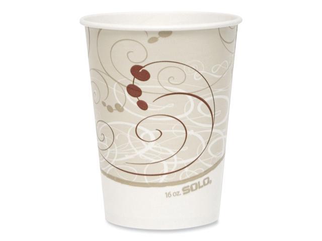 Double Sided Poly Paper Cold Cups 16 oz Symphony Design 50/Sleeve 20 Sleeves/Carton RNP16PJ8000