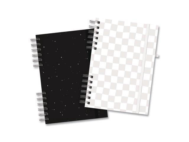 Twin-Wire Journal Open Diary Format Assorted Cover Colors 90 Assorted Color 8.5 x 6.5 Sheets 2/Pack 91556