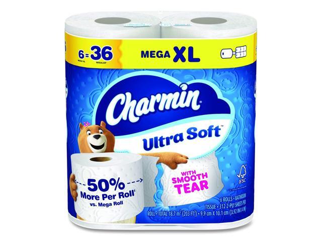 Ultra Soft Bathroom Tissue Septic Safe 2-Ply White 312 Sheets/Roll 18 Rolls/Carton 80836618