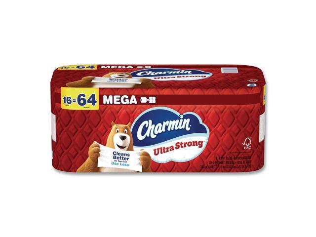 Ultra Strong Bathroom Tissue, Mega Roll, Septic Safe, 2-Ply, White, 220 Sheets/Roll, 16 Rolls/Pack