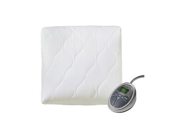 Sunbeam 10 Setting Heated Electric Mattress Pad Full White Polyester 2152742