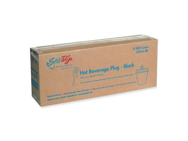 Beverage Plugs 2' Black 2000/Carton CPLUGBK