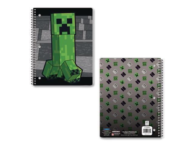 Minecraft Single Subject Wide Ruled Notebook, 8.5' x 11', 70 Sheets