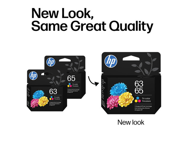 HP 63/65 Original Inkjet Ink Cartridge Tri-color Pack