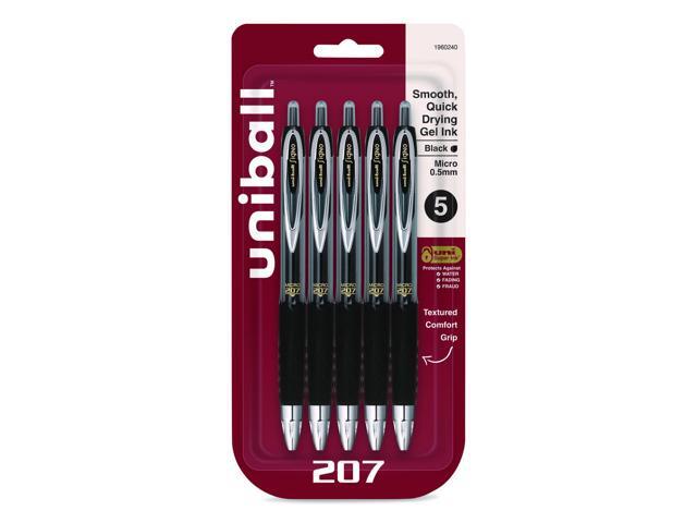 PEN,207,GEL,.5MM,BLK,5PK
