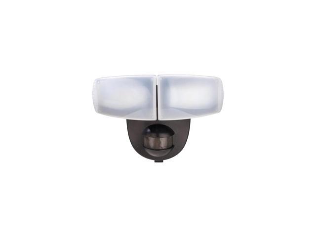 Defiant 180 Degree Motion Activated Outdoor LED Flood Light Wall Mount, Black