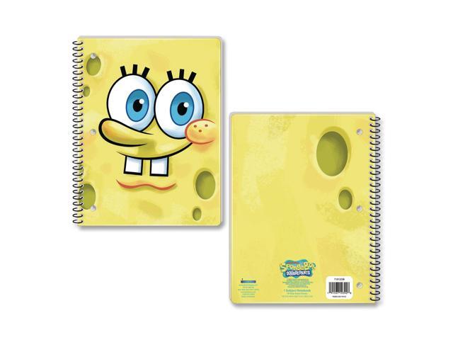 Licensed Spiral Notebook Spongebob 1-Subject Wide/Legal Rule Multicolor Cover 70 10.5 x 8 Sheets 719132SBSA