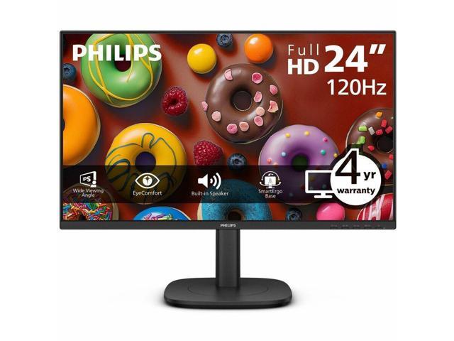Philips 24B2N3200J 24' Full HD IPS Monitor, 120Hz Refresh Rate, USB Hub, Adaptive Sync, Built-in Speakers, Ergonomic Stand, HDMI, DisplayPort &.