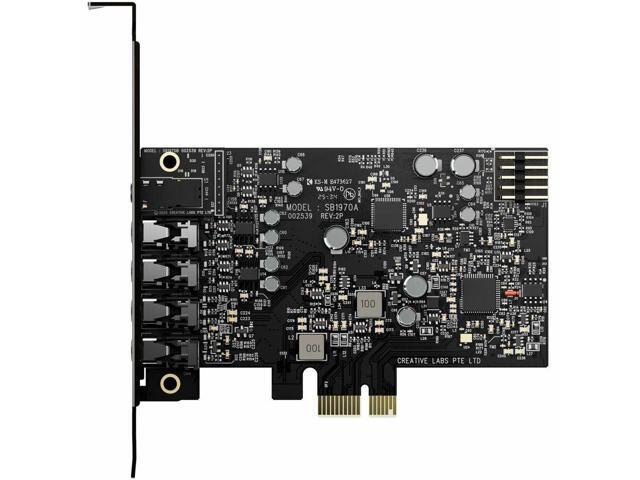 Creative Sound Blaster Audigy Fx Pro Hi-res PCI-e Sound Card with 7.1 Discrete and Virtual Surround, and AutoEq for PC