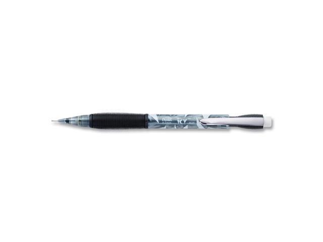 Icy Mechanical Pencil 0.5 mm HB #2 Black Lead Translucent Ice/Black Barrel Dozen AL25TA