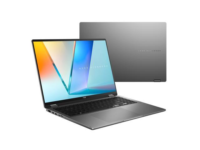 ASUS - Vivobook 16 Flip 16" 2K OLED Laptop - Intel Core Ultra 7 - 16GB RAM - 512GB SSD - Copilot+ PC - Matte Gray - image 2
