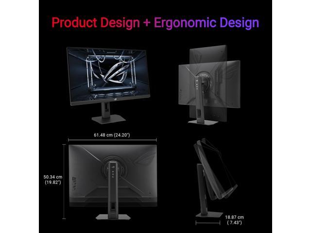 ASUS - ROG Strix 27" 2K IPS 255Hz 0.3ms Gaming Monitor with G-SYNC/FreeSync Premium (DisplayPort, HDMI) - Black - image 7