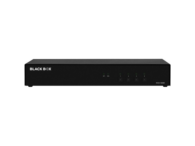 Black Box KVM Switch - NIAP 4.0 Certified - 4-Port - Single-Monitor - DVI-I - KVS4-1004D