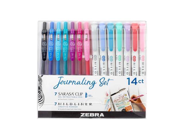 Mixed Writing Set, (7) 0.5 Mm Gel Pens, (7) 1 Mm/4 Mm Bullet/chisel-Tip Markers, Assorted Colors