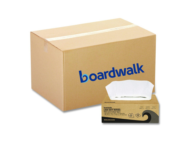 One-Ply Paper Wipers 9.84 x 9.06 White 125 Wipers/Box 18 Boxes/Carton LDW2250W