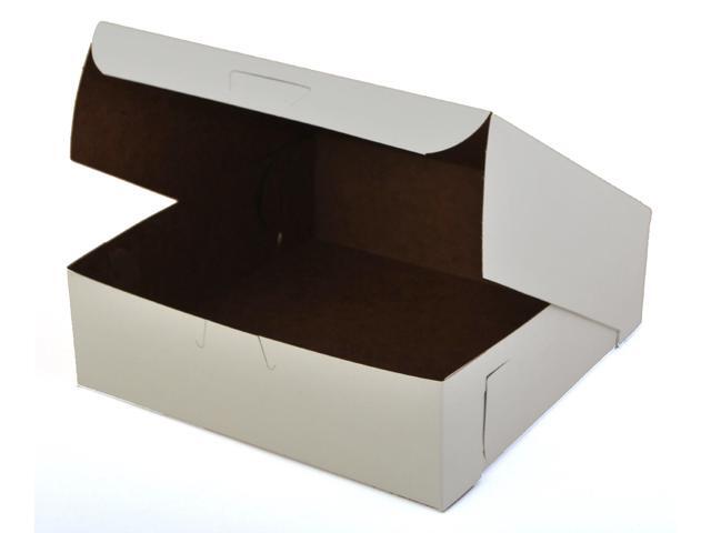 Southern Champion Tray SCH0933 Non-window Bakery Boxes, Paperboard, 8w X 8d X 2 1/2h, White, 250/bundle