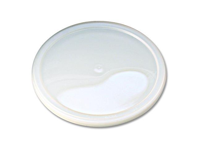 Pro Kal Polyethylene Flush Fill Round Deli Lids 4.6' Diameter Clear Plastic 500/Carton 000000000009505261