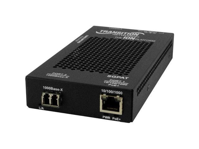 Transition Networks Stand-Alone Power over Ethernet PSE Fiber Media Converter